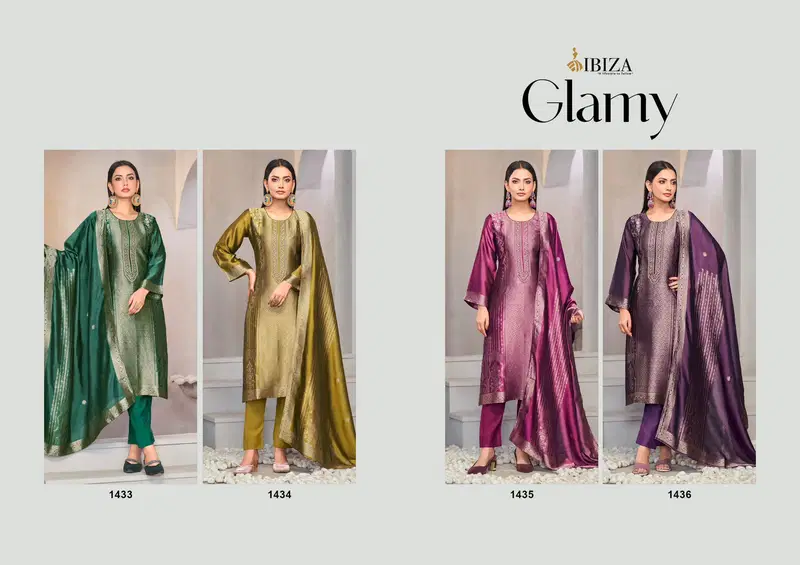 Glamy By Ibiza Banglory Silk Designer Salwar Kameez Suppliers In India